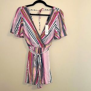 Francesca’s Striped Romper